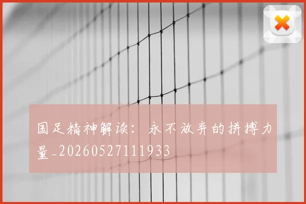 国足精神解读：永不放弃的拼搏力量_20260527111933